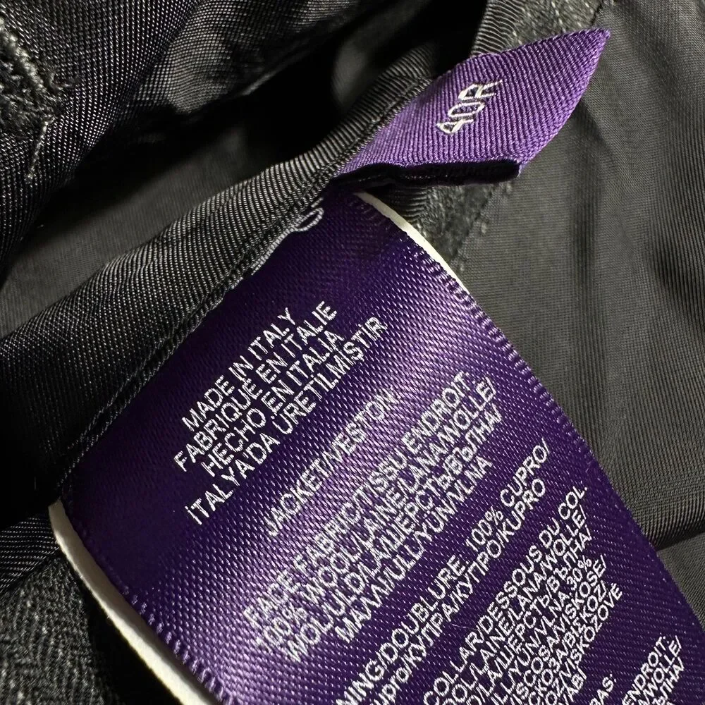 RALPH LAUREN PURPLE LABLE Douglas Handmade in ITALY Mens Blazer Sport Coat 40R